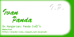 ivan panda business card